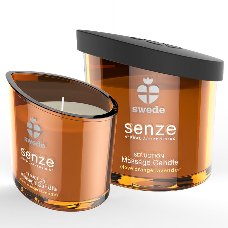 Swede Senze Seduction Massagekerze – Nelke, Orange & Lavendel, Sinnlich & Pflegend