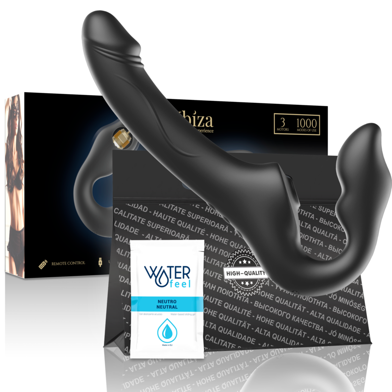 IBIZA - FERNBEDIENUNG, RIEMENLOSER VIBRATOR, 3 MOTOREN, 1000 KOMBINATIONEN. – Vibrator Bild 2