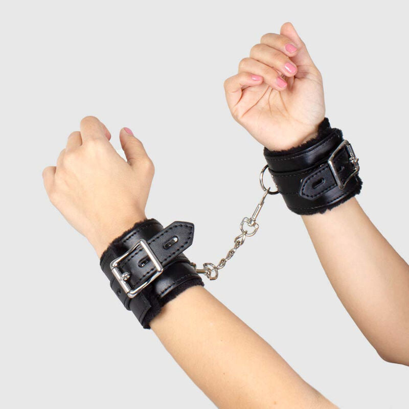SECRETPLAY - SCHWARZE BONDAGE-HANDSCHELLEN BDSM-KOLLEKTION – Bondage-Fessel Bild 10
