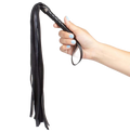 SecretPlay Schwarze Bondage-Peitsche 44 cm – BDSM & Kunstleder | Secret Pulse – Bondage-Fessel Bild 1