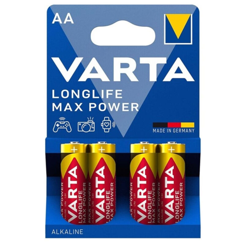 VARTA - MAX POWER ALKALINE BATTERIE AA LR6 4 EINHEIT – Batterien Bild 1
