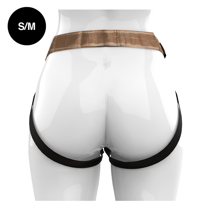 MYTHOLOGY Fantasy-Geschirr S/M – Bronzegeschirr für Dildo & Pegging | Veganes, verstellbares Harness | Secet Pulse