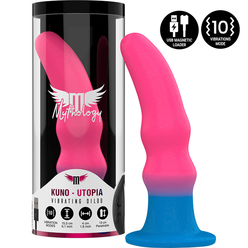 Mythology Kuno Utopia Dildo M – Superstarke Vibration, Watchme-kompatibel, USB, Mehrfarbig – Dildo Bild 2