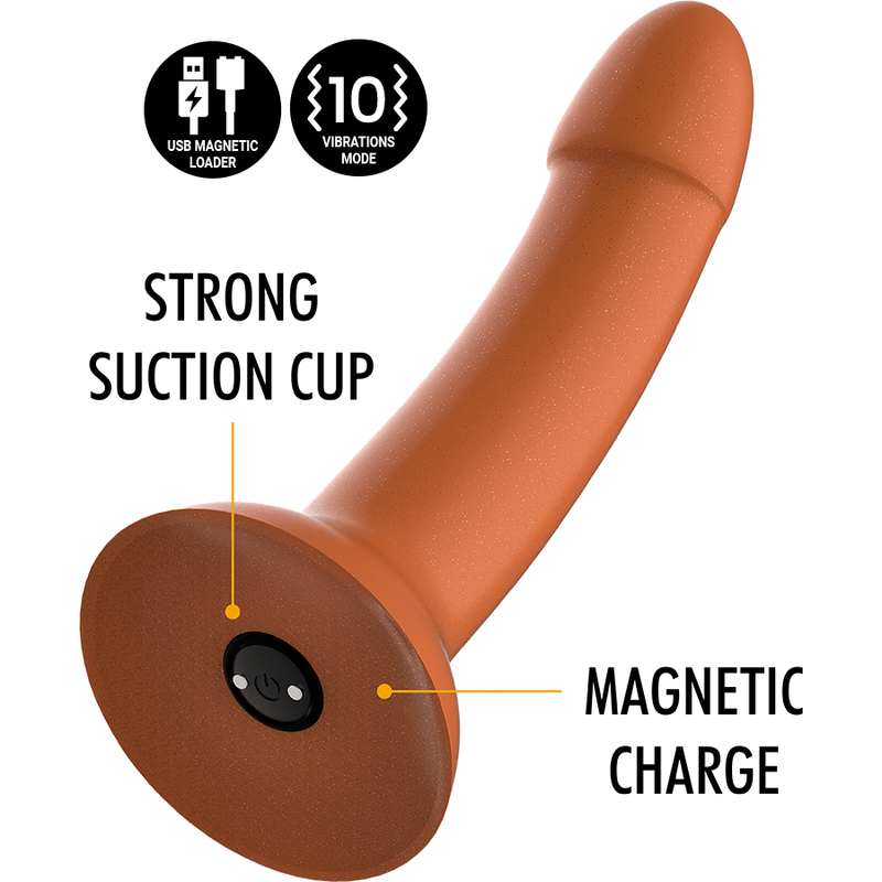 Mythology Rune Royal Dildo M – Superstarke Vibration, Watchme-kompatibel, USB, Gold – Dildo Bild 3