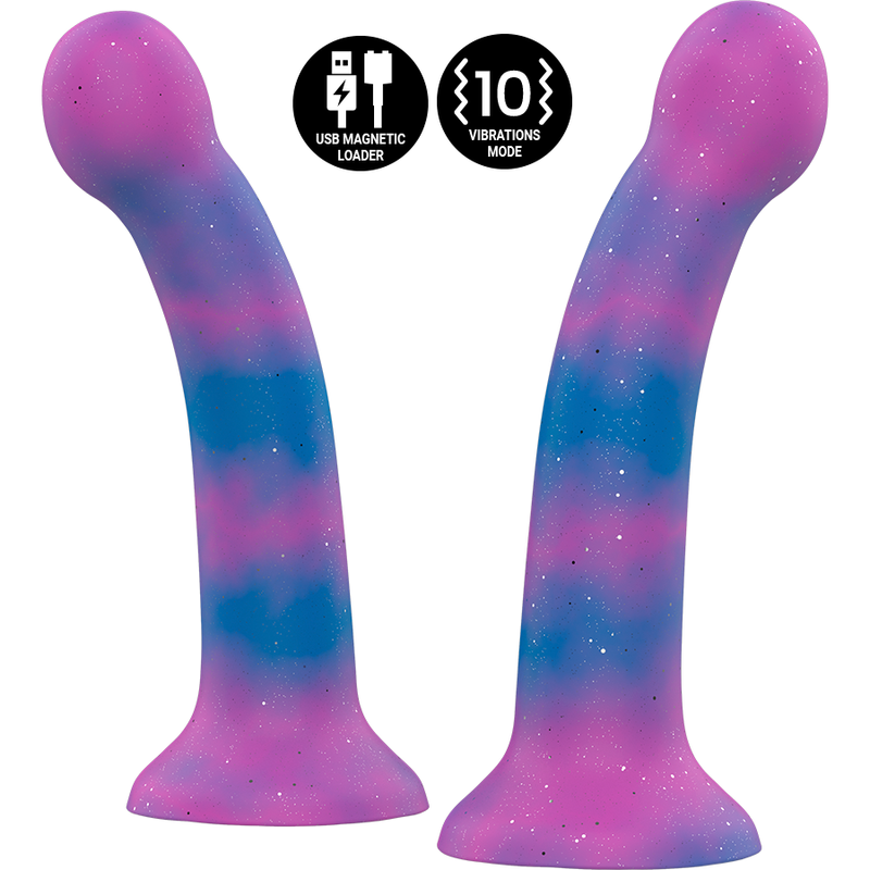 Mythology Dion Galactic Dildo S – Superstarke Vibration, Watchme-kompatibel, USB, Galaxy-Design – Dildo Bild 14