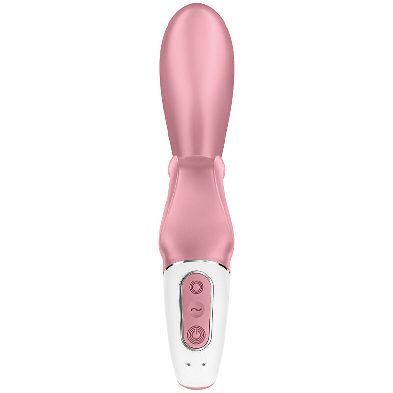 SATISFYER Hug Me Rabbit Vibrator – Rosa, App-steuerbar, 2 Motoren, IPX7, Silikon für sinnliche Momente allein oder zu zweit