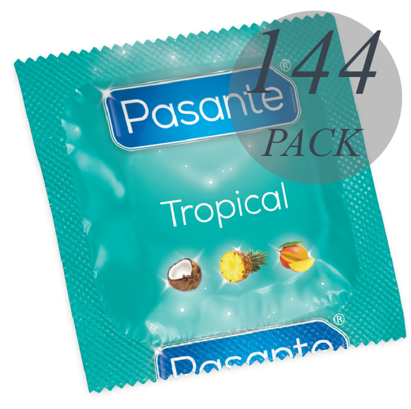 Pasante Tropical Kondome 144 Stück – Mango, Ananas & Kokos