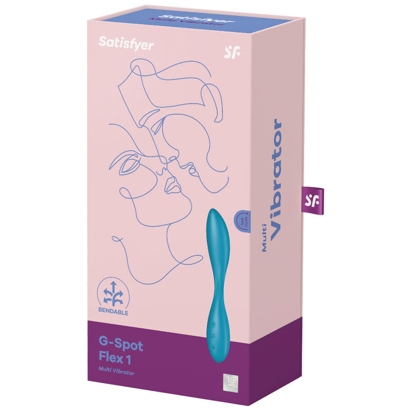 SATISFYER - G-SPOT FLEX 1 MULTIVIBRATOR BLAU Produktansicht und Details