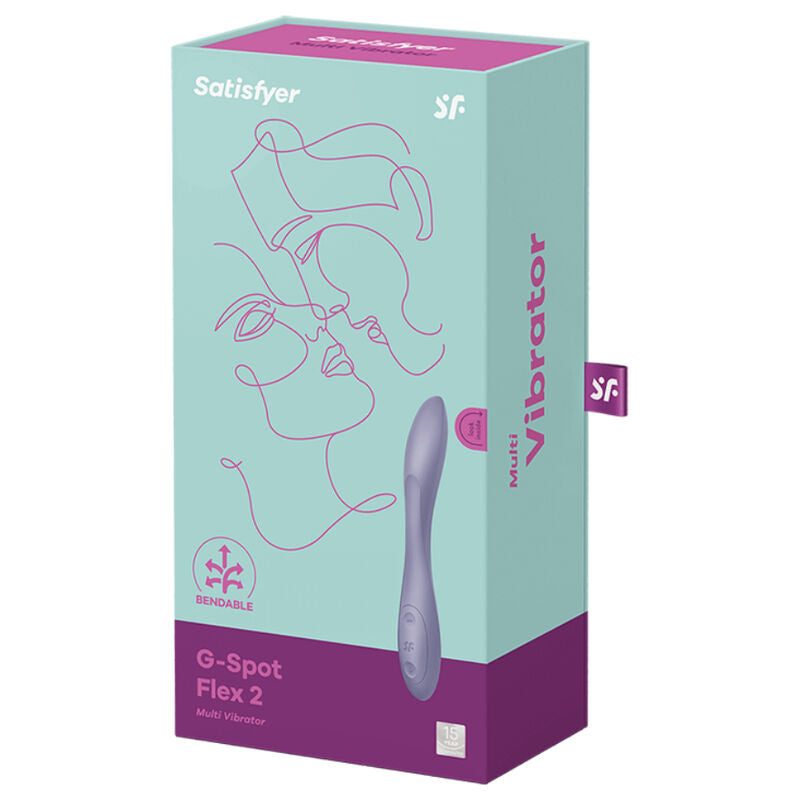 SATISFYER - G-SPOT FLEX 2 MULTI VIBRATOR LILA Produktansicht und Details