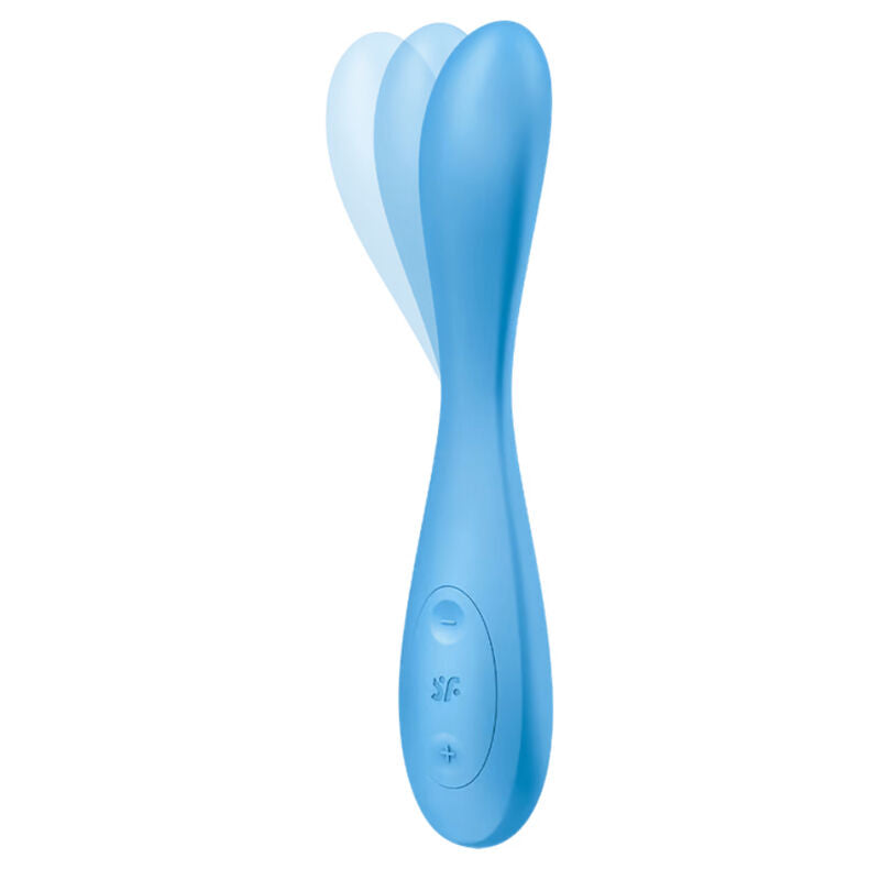 Satisfyer G-Spot Flex 4+ – App-gesteuerter Vibrator für intensive G-Punkt-Stimulation, Blau Produktansicht und Details