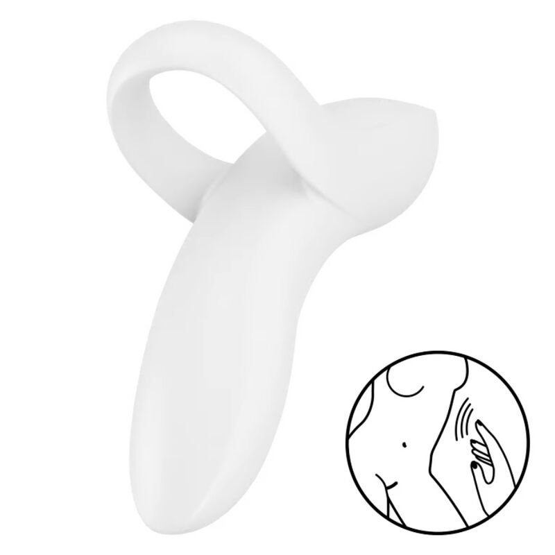 SATISFYER - BOLD LOVER FINGERVIBRATOR WEISS Klitorisstimulator diskret online kaufen