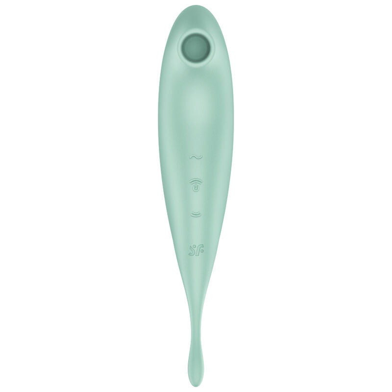 SATISFYER - TWIRLING PRO+ AIR PULSE STIMULATOR & VIBRATOR APP GRÜN Produktansicht und Details