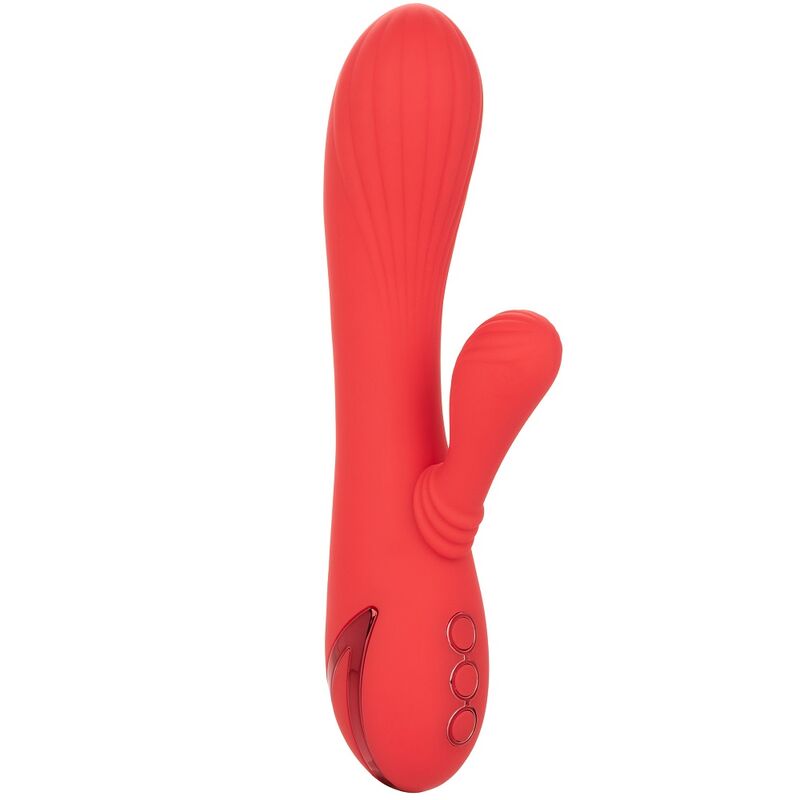 CalExotics Palisades Passion – Beheizter Rabbit Vibrator, Rot, 3 Geschwindigkeiten, 10 Vibrationsmodi – Rabbit Vibrator Bild 2