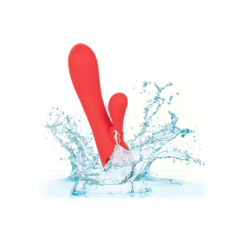 CalExotics Palisades Passion – Beheizter Rabbit Vibrator, Rot, 3 Geschwindigkeiten, 10 Vibrationsmodi – Rabbit Vibrator Bild 11