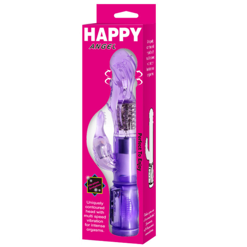 BAILE - MINI ROTATOR MIT KANINCHEN GLÜCKLICHEM ENGEL FLIEDER – Erotik-Zubehör Bild 3
