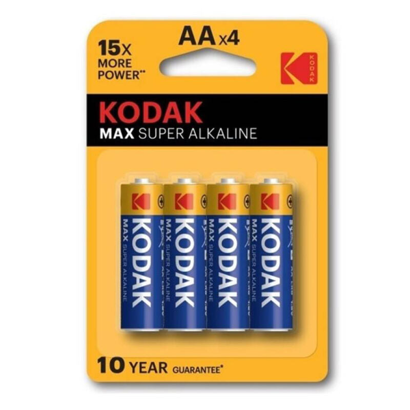 KODAK - MAX ALKALINE BATTERIE AA LR6 BLISTER * 4 – Batterien von KODAK