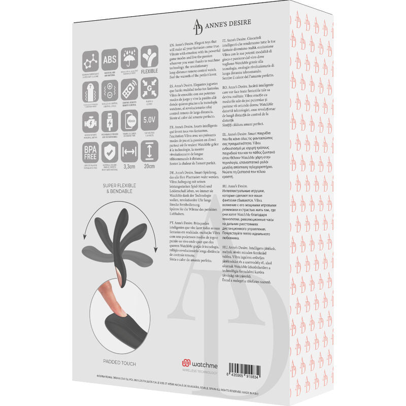 ANNE'S DESIRE - CURVE FERNBEDIENUNGSTECHNOLOGIE EIN WATCHME SCHWARZ – Erotik-Zubehör Bild 11