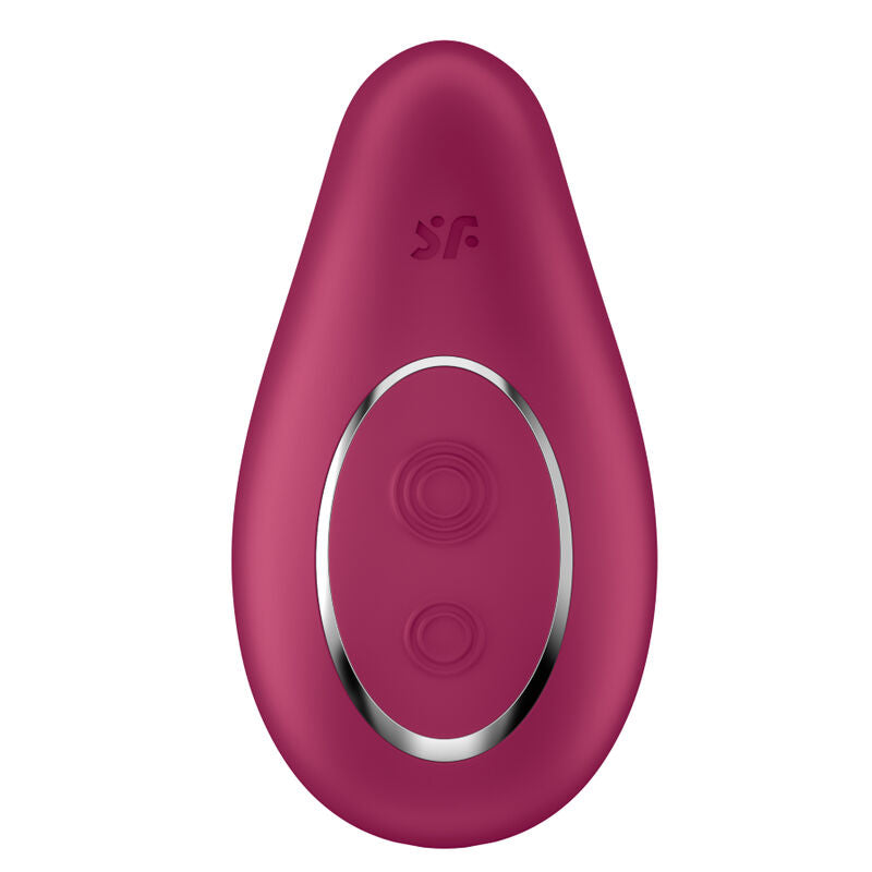 SATISFYER Dipping Delight Auflegevibrator Rot – 12 Vibrationsprogramme & 2 Motoren | Secret Pulse
