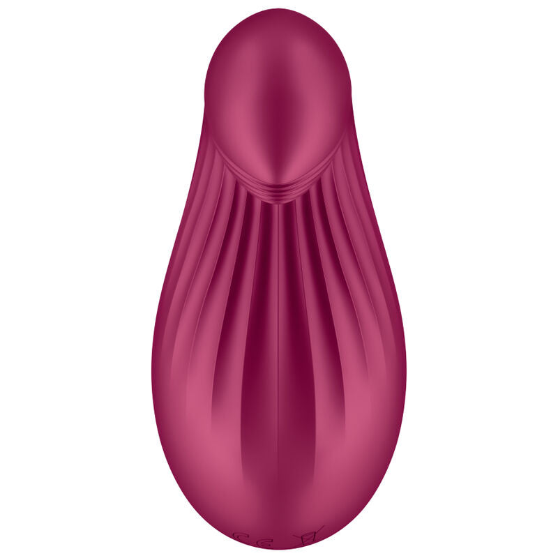 SATISFYER Dipping Delight Auflegevibrator Rot – 12 Vibrationsprogramme & 2 Motoren | Secret Pulse Klitorisstimulator diskret online kaufen