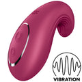 SATISFYER Dipping Delight Auflegevibrator Rot – 12 Vibrationsprogramme & 2 Motoren | Secret Pulse Klitorisstimulator diskret online kaufen