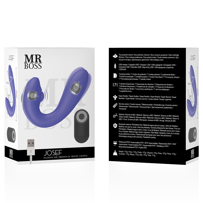 MR BOSS - JOSEF PULSATIONS- & VIBRATIONSFERNBEDIENUNG FÜR PAARE – Erotik-Zubehör Bild 3