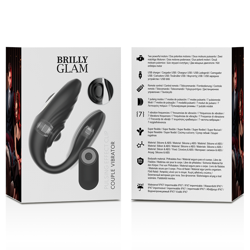 BRILLY GLAM- PAAR MIT PULSIERENDER UND VIBRIERENDER FERNBEDIENUNG – Vibrator Bild 14