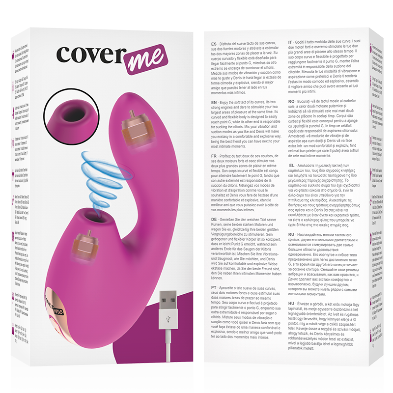 COVERME – Klitoris-Sauger & leistungsstarker G-Punkt-Rush-Vibrator hochwertiges Sextoy bei Secret Pulse