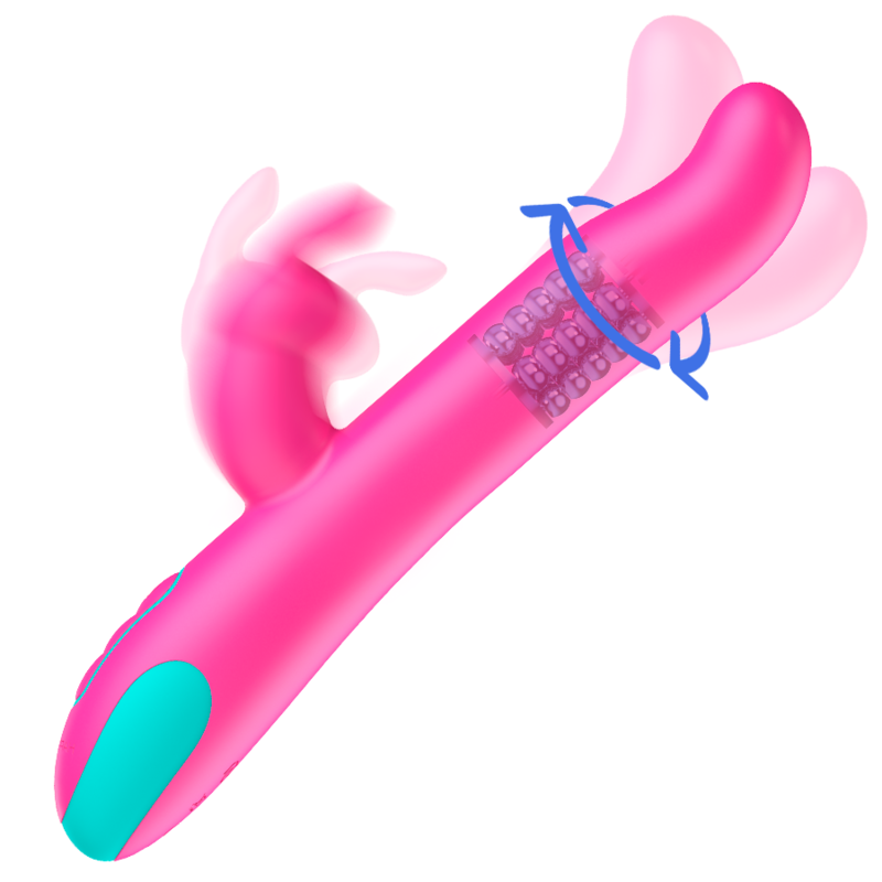 Happy Loky Pluto Rabbit Vibrator & Rotator – 10 Modi, WatchMe-kompatibel, USB, wasserdicht – Rabbit Vibrator Bild 2