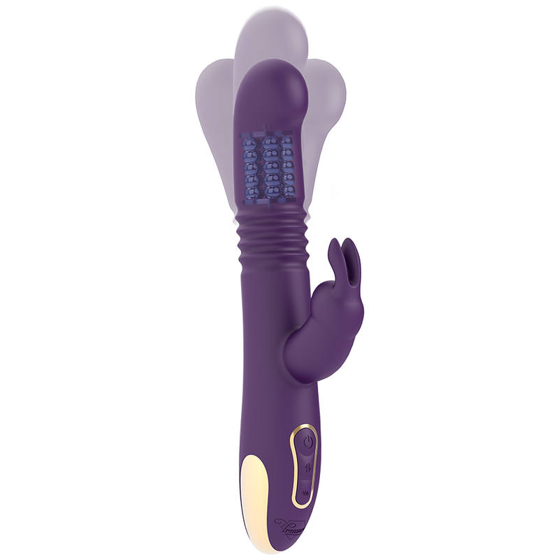 TREASURE Bastian Rabbit – Up & Down Vibrator mit Rotator, kompatibel mit WatchMe, Rot – Rabbit Vibrator Bild 3