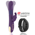 TREASURE Bastian Rabbit – Up & Down Vibrator mit Rotator, kompatibel mit WatchMe, Rot – Rabbit Vibrator Bild 1