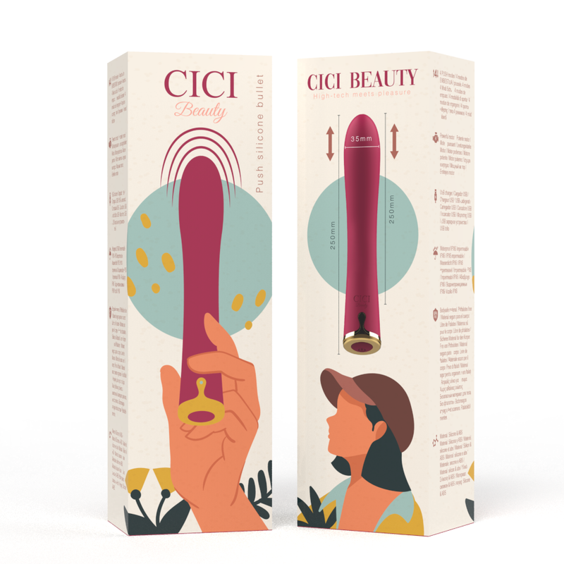 CICI BEAUTY Premium Silikon Push Bullet – G-Punkt-Vibrator