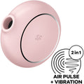 SATISFYER - PRO TO GO 3 DOPPELTER LUFTPULSSTIMULATOR & VIBRATOR ROSA Klitorisstimulator diskret online kaufen