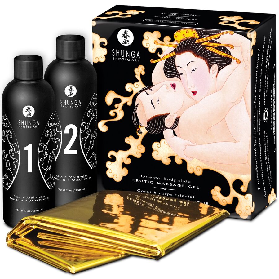 SHUNGA - ORIENTALISCHES MELONE-MANGO-EROTISCHES KÖRPER-ZU-KÖRPER-MASSAGEGEL Massagegel diskret online kaufen