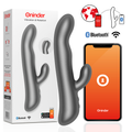 ONINDER Oslo Rabbit Vibrator – App-steuerbar, Doppelvibration, IPX7, schwarz – Rabbit Vibrator Bild 1