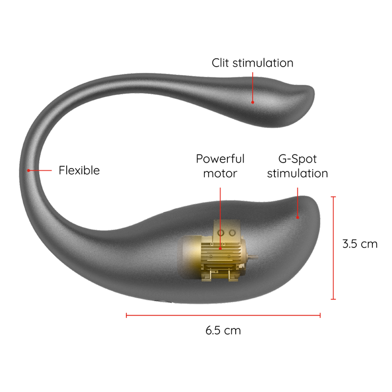 ONINDER - NAIROBI VIBRIERENDES EI SCHWARZ - KOSTENLOSE APP – Vibrator Bild 5