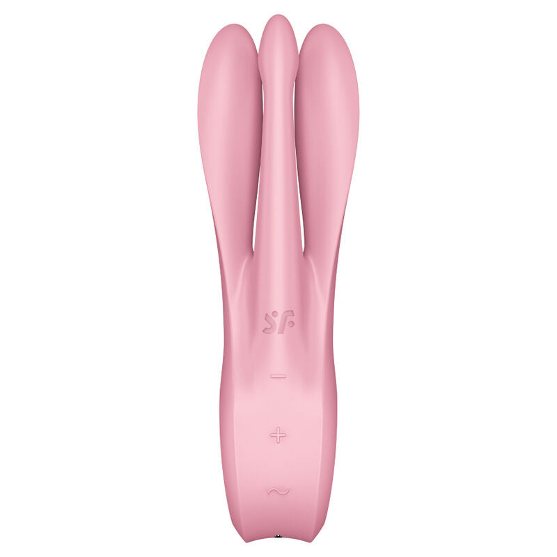 SATISFYER - THREESOME 1 VIBRATOR ROSA für sinnliche Momente allein oder zu zweit