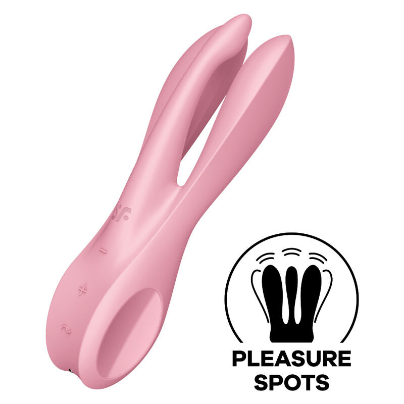 SATISFYER - THREESOME 1 VIBRATOR ROSA Produktansicht und Details