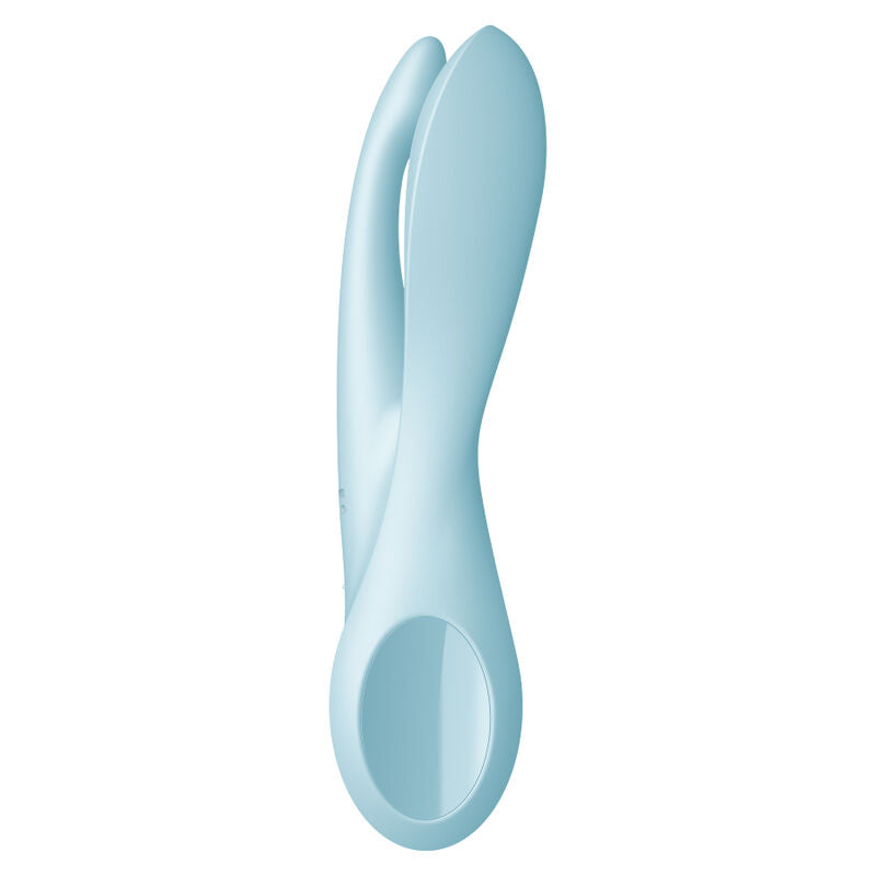 SATISFYER Threesome 1 Vibrator Blau – 12 Vibrationsprogramme & 3 Power-Motoren | Secret Pulse für intensive Stimulation und Self-Love