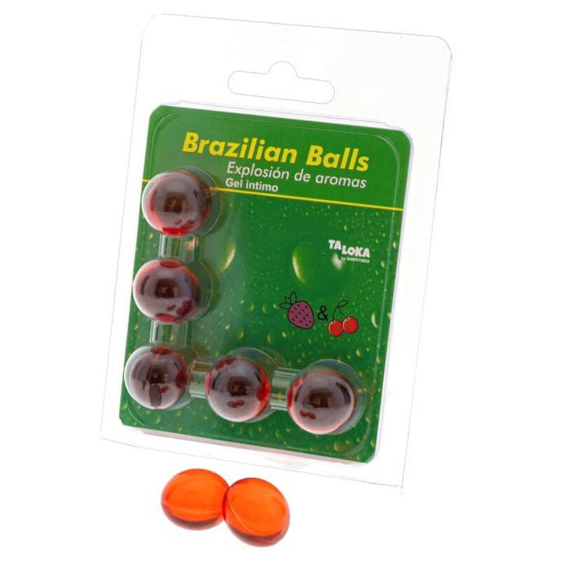 TALOKA 5 Brasilianische Kugeln – Erdbeere & Kirsche Gel Gleitgel diskret online kaufen