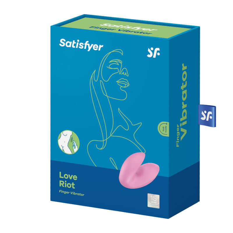 SATISFYER - LOVE RIOT FINGERVIBRATOR ROSA Klitorisstimulator diskret online kaufen
