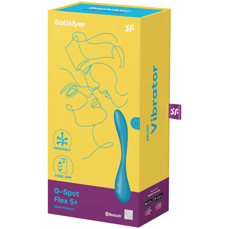 SATISFYER - G-SPOT FLEX 5 MULTIVIBRATOR BLAU Produktansicht und Details