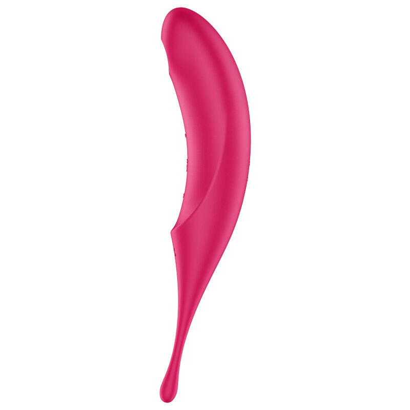 SATISFYER - TWIRLING PRO AIR PULSE STIMULATOR & VIBRATOR ROT für sinnliche Momente allein oder zu zweit