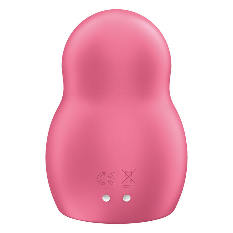 SATISFYER - PRO TO GO 1 DOPPELTER LUFTPULSSTIMULATOR & VIBRATOR ROT für sinnliche Momente allein oder zu zweit