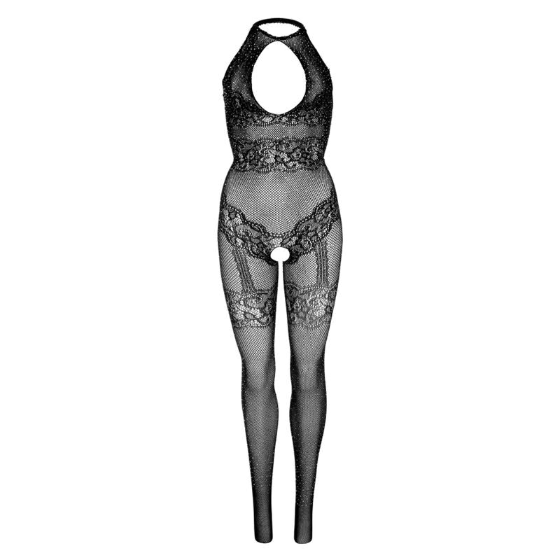 LEG AVENUE - SEAMLESS FISHNET BODYSTOCKING, EINE GRÖSSE - SCHWARZ Dessous-Body diskret online kaufen