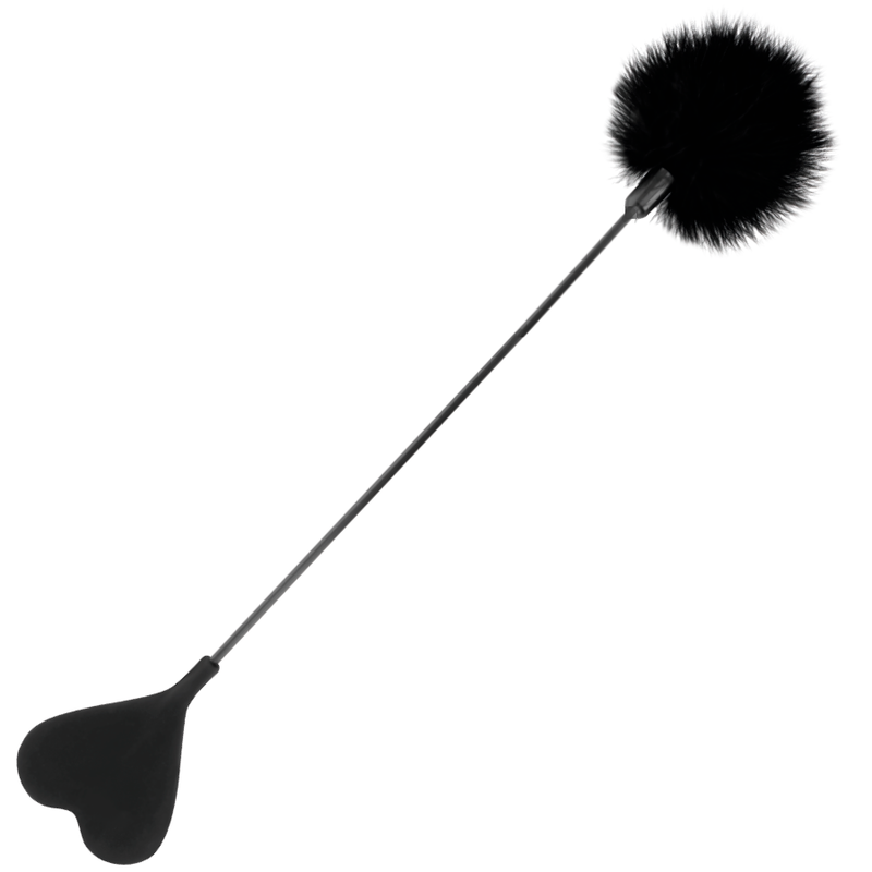 DARKNESS - SCHWARZE LIEBEFEDERPEISE 40 CM – Kitzel-Accessoire Bild 1