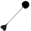 DARKNESS - SCHWARZE LIEBEFEDERPEISE 40 CM – Kitzel-Accessoire Bild 1