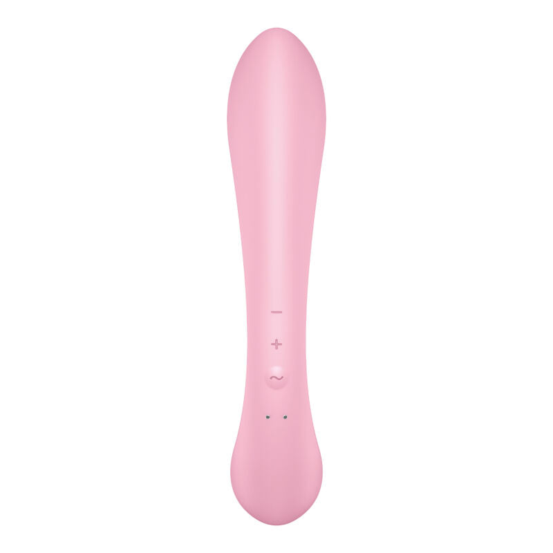 SATISFYER - TRIPLE OH HYBRID VIBRATION ROSA für sinnliche Momente allein oder zu zweit