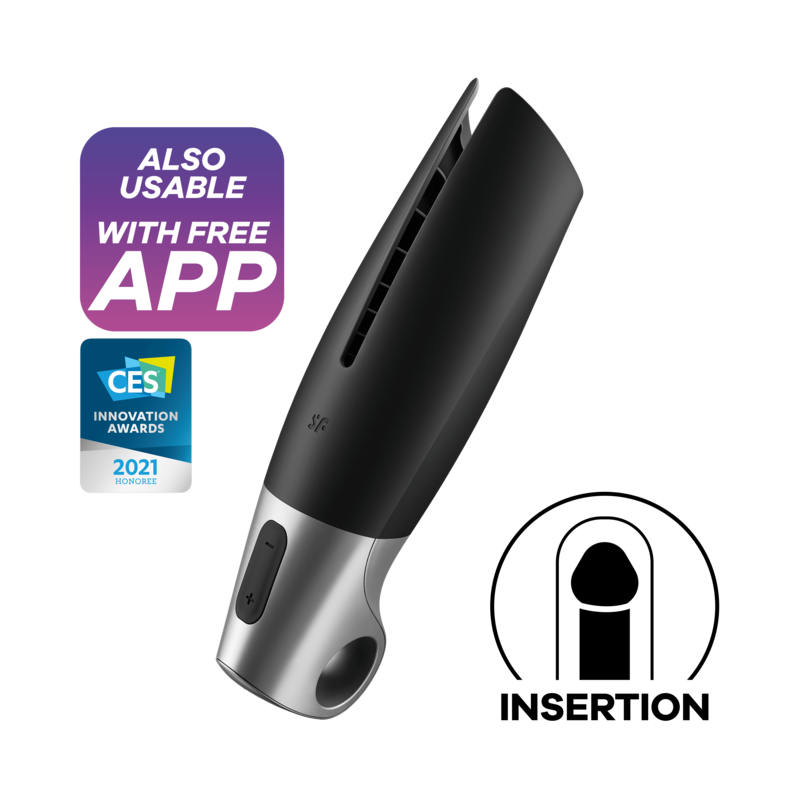 SATISFYER - POWER MASTURBATOR SCHWARZ – Masturbator Bild 1