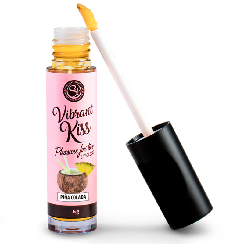 SecretPlay essbarer Lipgloss 6 g – Piña Colada, kompatibel mit Spielzeugen – Intimkosmetik Bild 1
