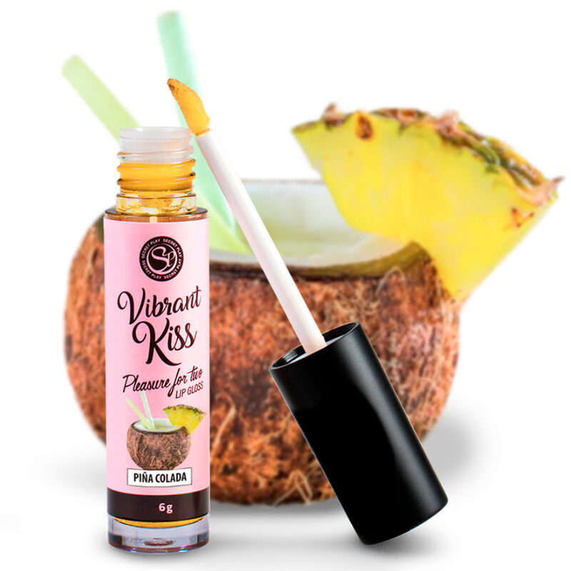 SecretPlay essbarer Lipgloss 6 g – Piña Colada, kompatibel mit Spielzeugen – Intimkosmetik Bild 3